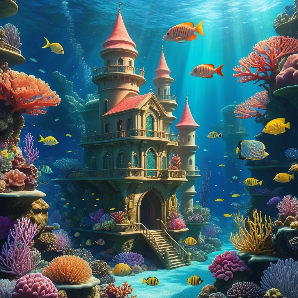 Nicolae_Olah's tweet photo. Good Saturday! Good Morning, AI Design dreamweavers! ☁️#aiart #aiartist #AIArtwork #SaturdayMorning #SaturdayMotivation #SaturdayVibes #SaturdayMood Good is Good #WeekendVibes #weekend #weekendmood #Castle #underwater #coral #recifs #fish #beautiful #colorful Today, let's traverse the ethereal landscapes of creativity, where the alchemy of text to image becomes a spellbinding journey. Imagine the ability to weave dreams into reality using the power of AI-driven design, turning mere words into visual enchantments. As a community, we stand at the crossroads of innovation and imagination, where every stroke on the canvas is a testament to the limitless possibilities that AI affords. Join us in shaping the dreamscape of AI design, where the language of visuals is crafted by the artistry of words! 🌌🎨