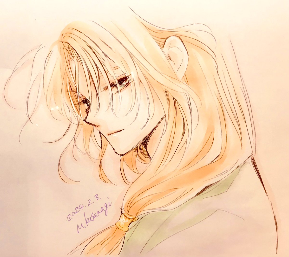 2/3 間に合ったかな〜
今日は風船が🎈飛ぶ日でした
お祝いのメッセージ下さった方ありがとうございます
少しずつ　身体を鍛えつつ頑張ります

仕事中につき、大急ぎのらくがきスウォンですが