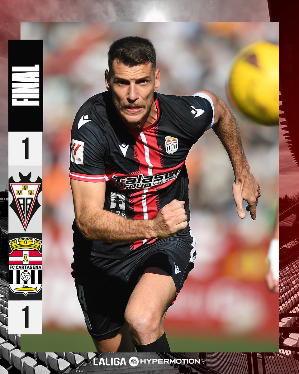 FCCartagena_efs's tweet photo. FINAL | 1-1 | Se acaba el partido en el Carlos Belmonte y sumamos un nuevo punto.

 #AlbaceteBPCartagena https://t.co/qJKaUGgDKt