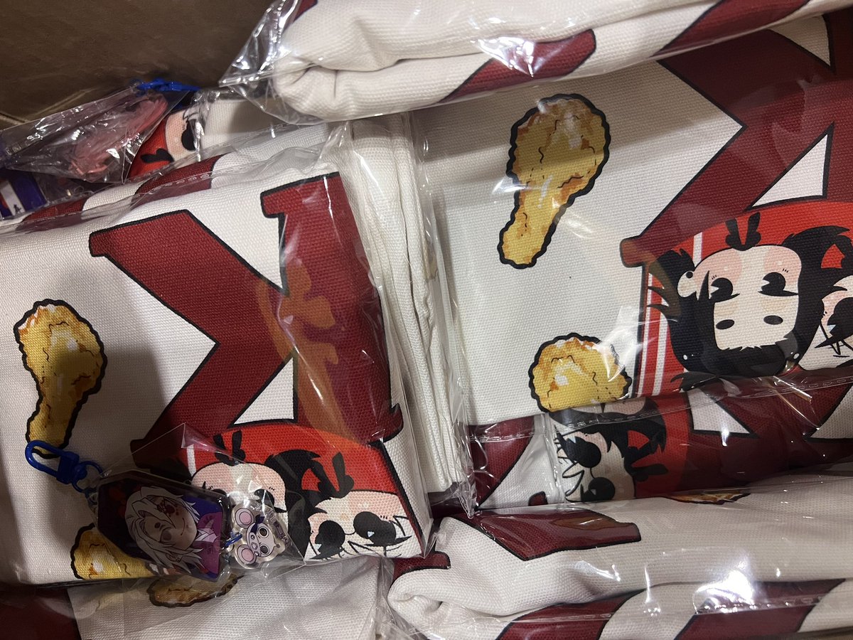 JJK KFC SatoSugu tote bags are BACK IN STOCK here @ Megacon if you missed them yesterday! Now is ur chance 🥹❤️ 

Table # AP58 by 900s at ARTIST ALLEY!! 

#megacon2024 #megacon #satosugu #gojogeto