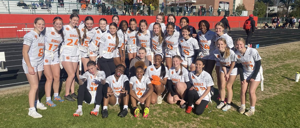 Flag Football Defeats Knightdale 32-0. #RollBengals