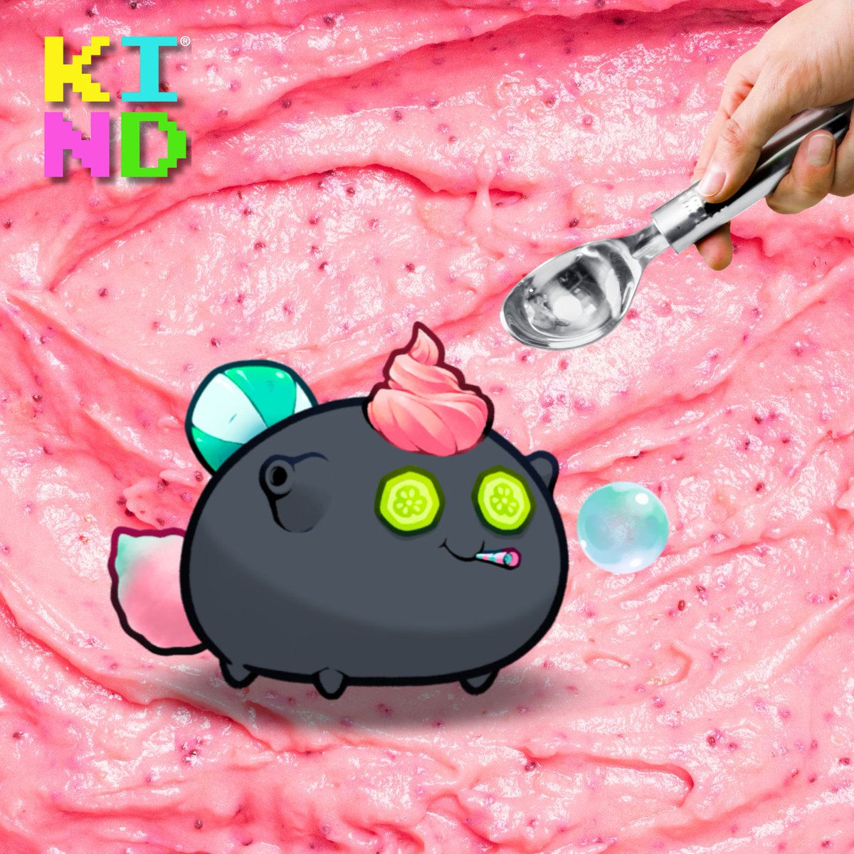 Kind_HQ's tweet photo. Win this 4X Summer Axie!! 👑🍧🍦

1⃣ Retweet + Like this post
2⃣ Retweet the following post and tag 2 friends 👇
https://t.co/1xQCXc3SnK