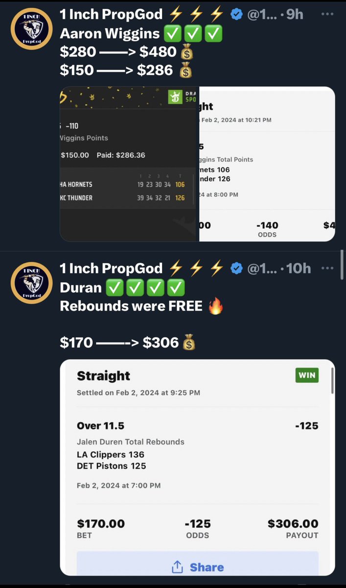 1Propgod's tweet image. That’s a SWEEP 🧹🧹🧹
✅✅✅✅✅

💥We cashed every straight bet again last night
-140💰💰
-130💰💰
-125💰💰
-110💰💰
-110💰💰
+100💰💰
+180💰💰
+230💰💰
+235💰💰
+380💰💰
+425💰💰

+14 units in total in 1 day 🏦

Dm if interested in VIP

Blessing 1 of you with $50 who 
❤️ + RT