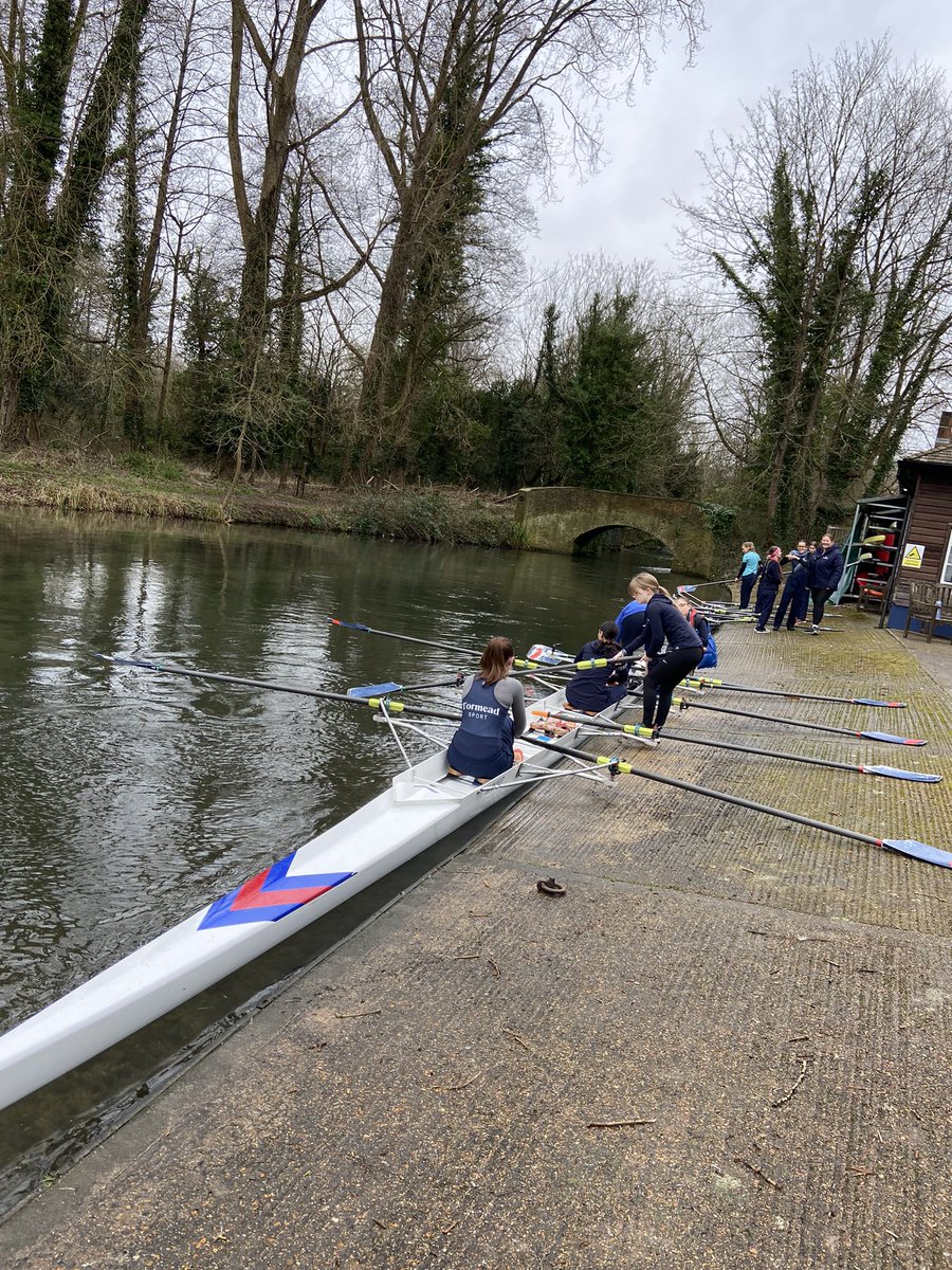 Tormead_Sport's tweet photo. We are on the water! Huge thanks to Winchester College for hosting us on the Itchen Navigation. Just remembering what to do then weโll time trial. #TormeadSport #TormeadSchool #TormeadRowing #gettingoutthere https://t.co/T7x70aMJ6B