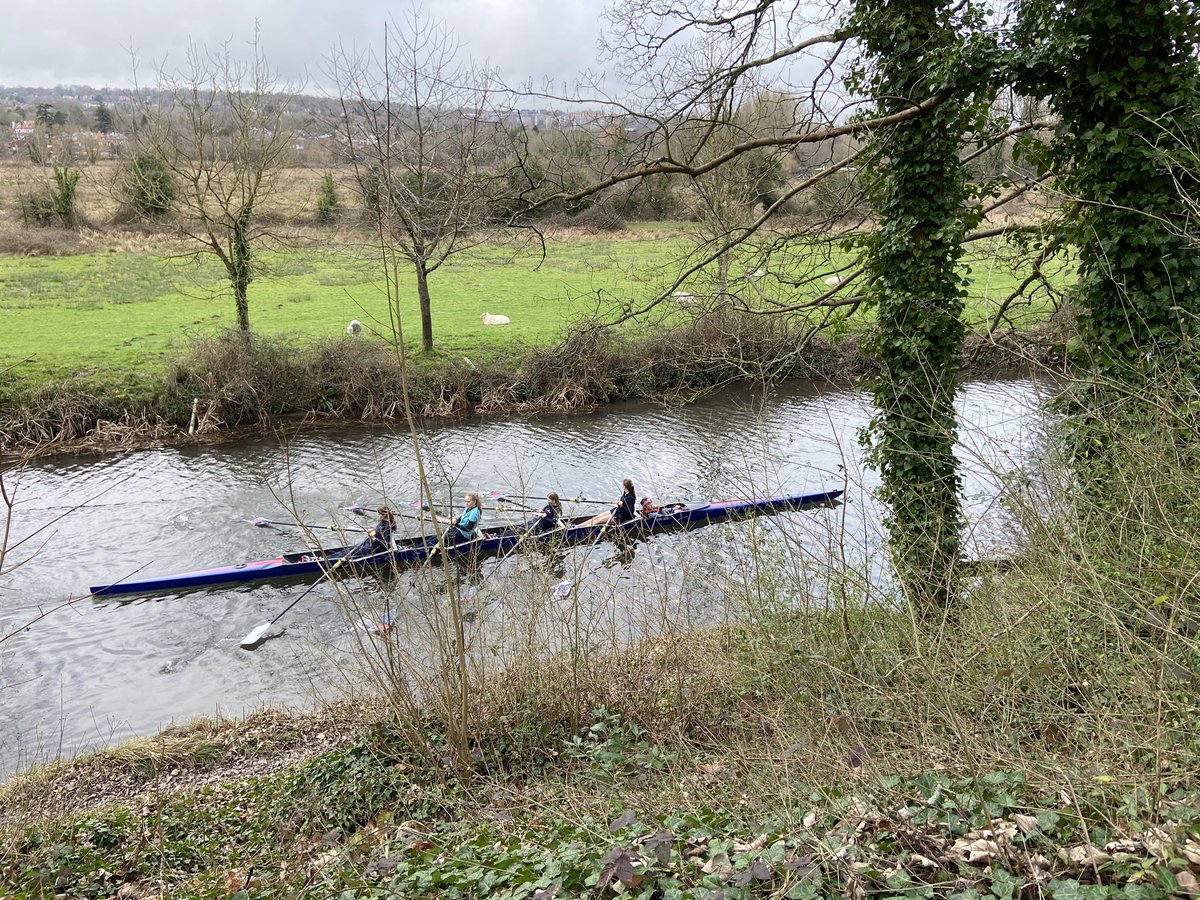 Tormead_Sport's tweet photo. We are on the water! Huge thanks to Winchester College for hosting us on the Itchen Navigation. Just remembering what to do then weโll time trial. #TormeadSport #TormeadSchool #TormeadRowing #gettingoutthere https://t.co/T7x70aMJ6B
