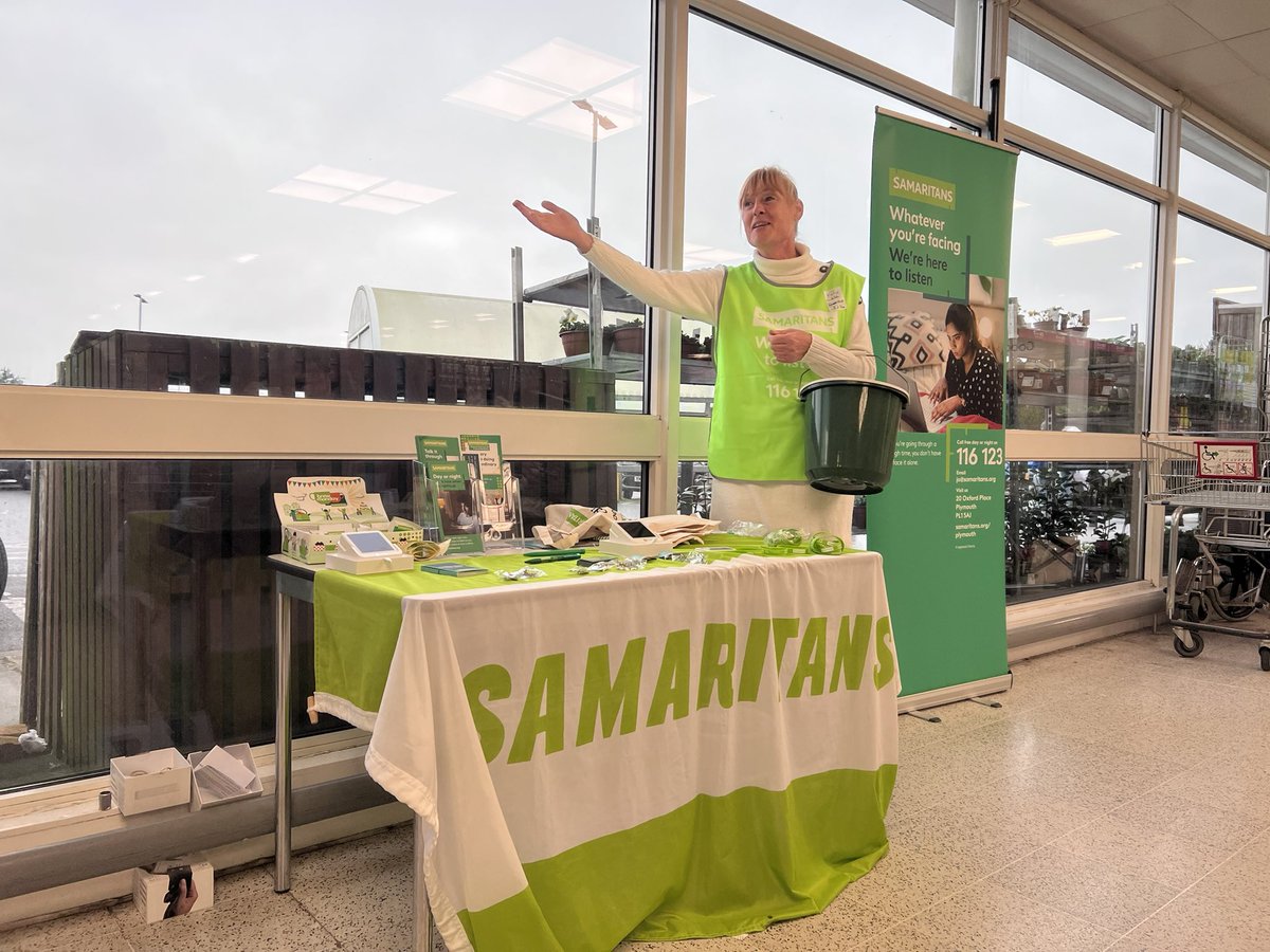 All branches have to raise funds to remain open.  Thankyou <a href="/waitrose/">Waitrose & Partners</a> Saltash for letting us raise vital funds to ensure our branch thrives &amp; we can continue to support our callers. Look at how lovely &amp; bright the stand looks! 💚#Fundraiser