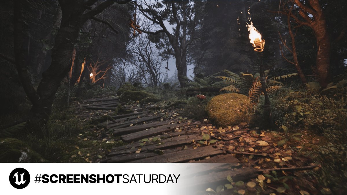UnrealEngine's tweet photo. This #ScreenshotSaturday, we're traversing the Dark Forest 🌳

Use the hashtag to show us your projects!

📷: @scionti_design https://t.co/xSByQuh5BG