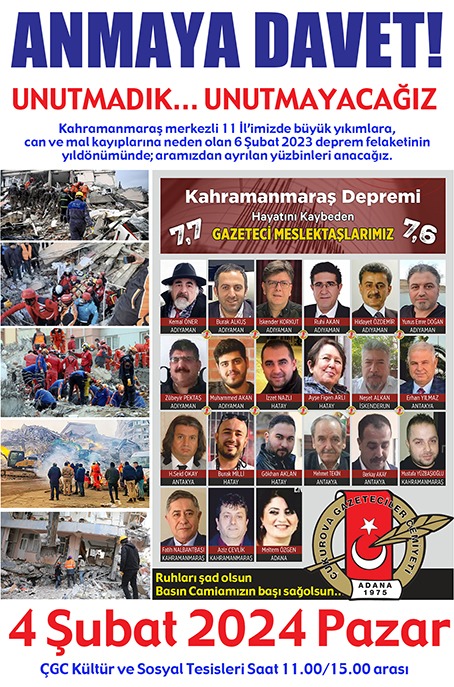 Çukurova Gazeteciler Cemiyeti (@cukurovagc) on Twitter photo Unutmadık.. unutmayacağız Unutmadık.. unutmayacağız