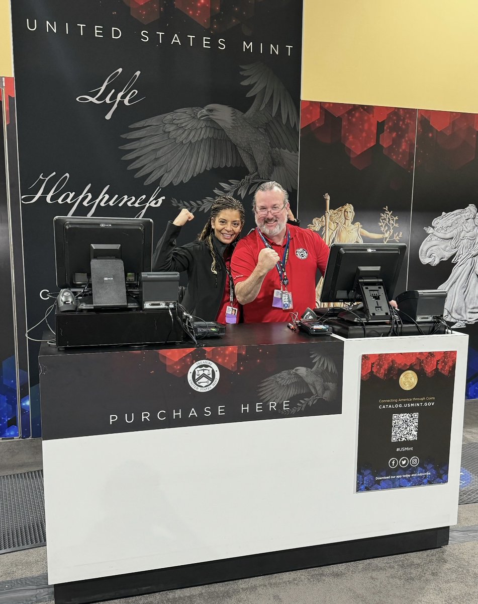 usmint's tweet photo. Today is the last day to visit the U.S. Mint at the #LongBeach Expo. Stop by and make a purchase for yourself or someone special. Thanks for a great show! https://t.co/GUS3l8ug2V #LOBEX https://t.co/80lCzhBdgj