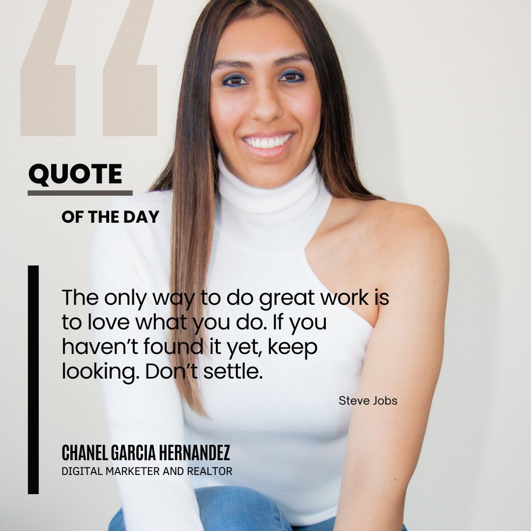 ✨ Dive into today's dose of inspiration! 🚀 Check out my quote of the day and let it fuel your journey. 💭 #DailyMotivation #QuoteOfTheDay #InspireEveryday #ChanelGarciaHernandez🌟 Have a fantastic day ahead! 🌅