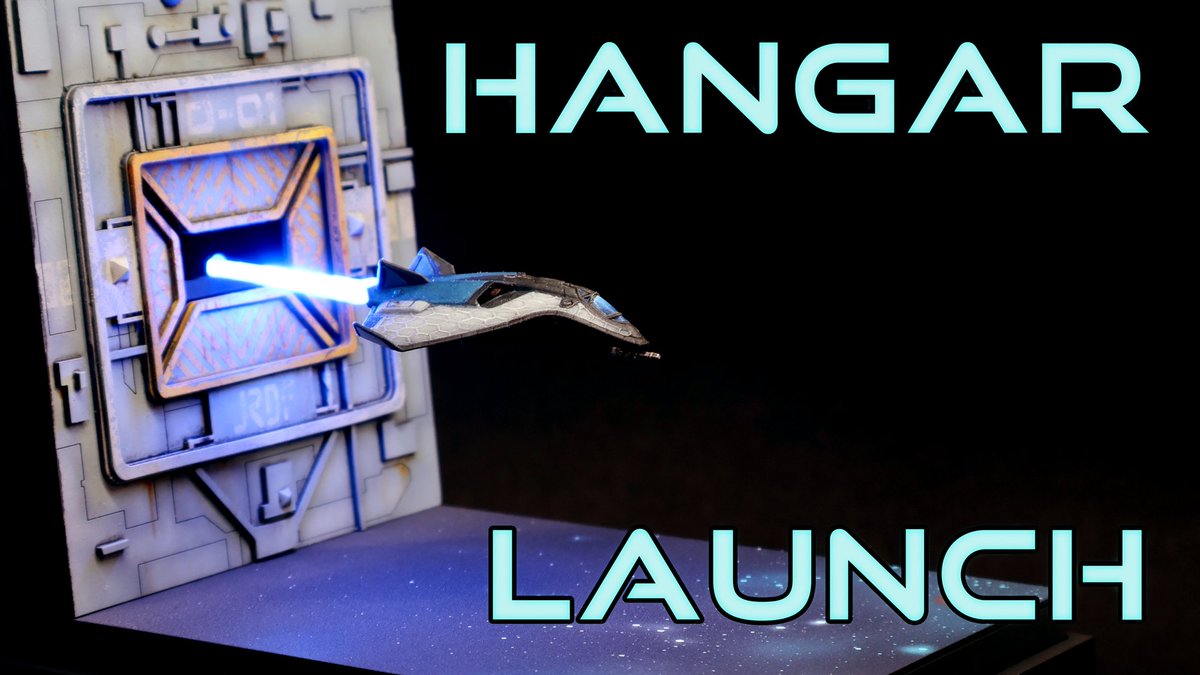 Aegis Avenger | scale 1:500 official Star Citizen scale model by <a href="/JRDesFab/">JR Design+Fabrication</a> 
Custom light kit and a scratch-built Hangar  | painted with acrylic, oils and enamels. 
#StarCitizen #scalemodels #diorama
instagram.com/stellarscalemo…
youtube.com/@stellarscalem…