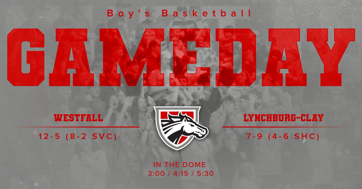 Freshman tip at 3:00 this afternoon with JV and Varsity to follow. Admission is by donation, see you in THE DOME!