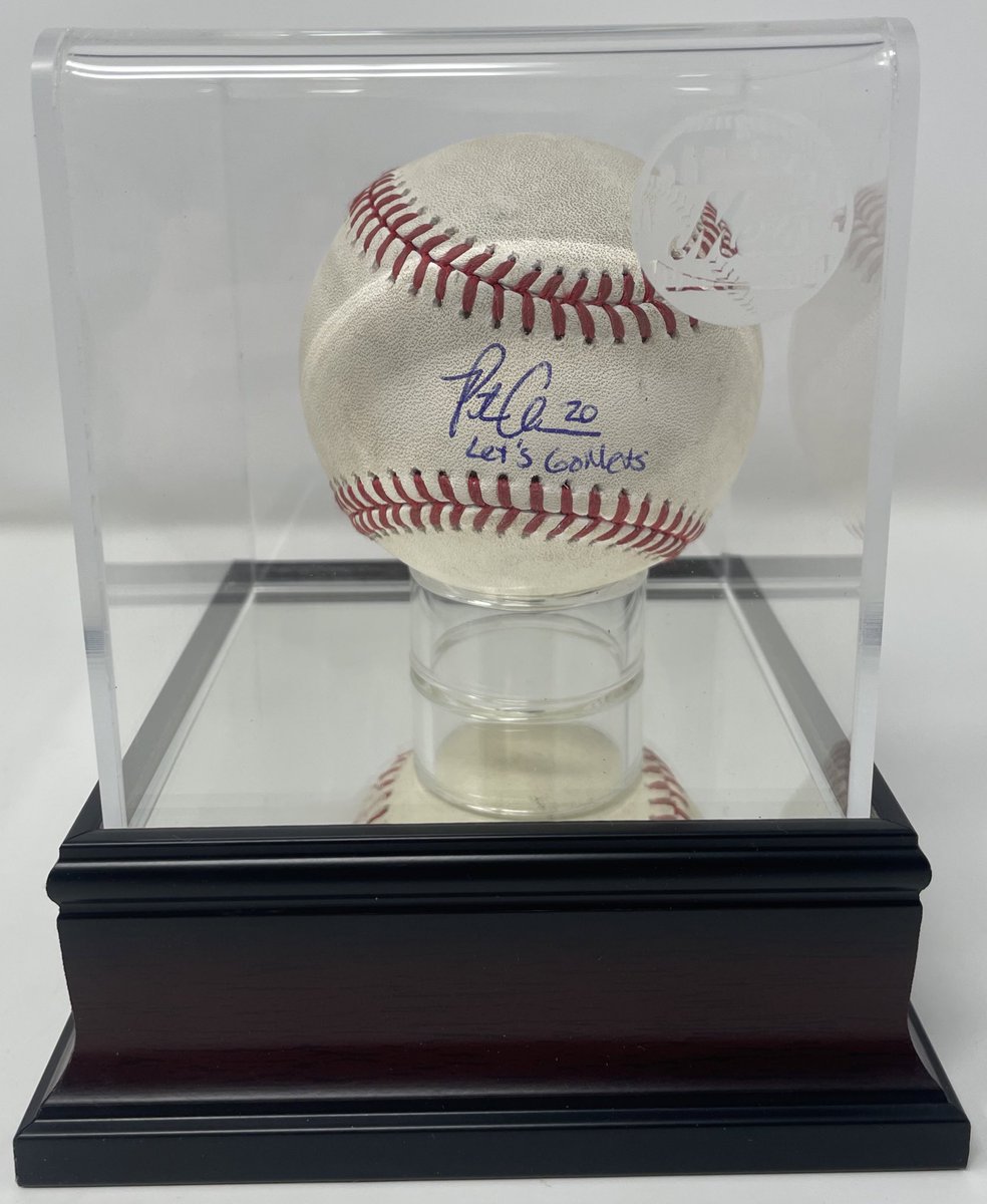 MetsMemorabilia's tweet image. Inventory spotlight 👀
Check out this Pete Alonso autographed game-used baseball inscribed “Let’s Go Mets” from the game on 7/24/2021. This baseball is a Pete Alonso single from the 9th inning. #Mets #gameused #memorabilia #lgm #nym