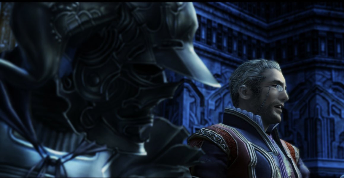 vhyrel's tweet photo. Playing FFXII. These two are so theatrical and dramatic. I love them. #Gabranth #Cidolfus #FFXII #FF12. https://t.co/nrhxHMNa1Y