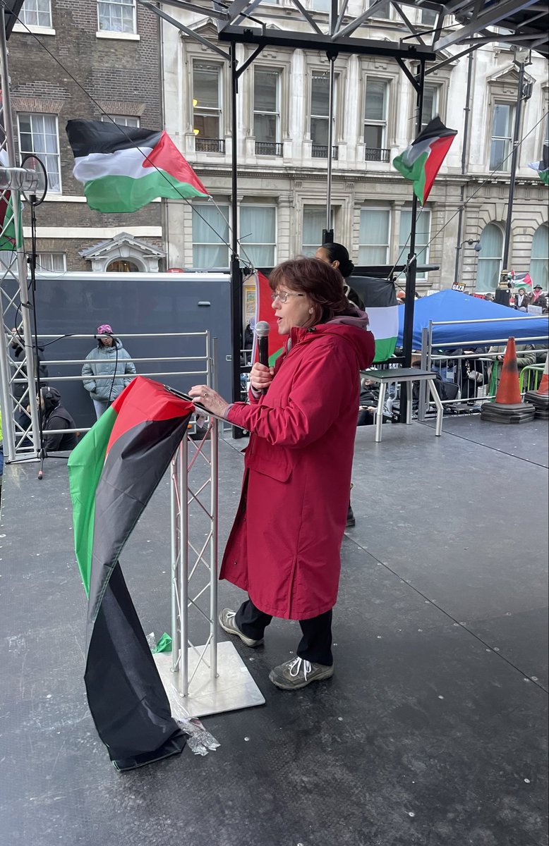 “As an education union, we utterly condemn the way Israel is systematically destroying the entire education system in Gaza – from nurseries to world-leading research facilities.” Our President @justinemercer11 speaking at the 250,000 strong march for Gaza in London today ✊🇵🇸