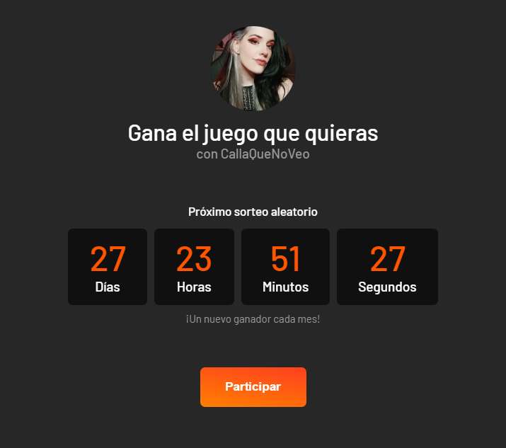 CallaquenoveoYT's tweet photo. 💘FEBRERO MES DEL AMOR DE Y DE MI CUMPLE🎁 y para celebrarlo, aquí os traigo el  #SORTEO mensual gracias a Instant Gaming. 

¡El juego que elijas!

1⃣Follow @CallaquenoveoYT
2⃣Dale RT (con cariño)
3⃣Apúntate aquí: https://t.co/mZVoXSpqBn

¿Qué juego elegirás? 👀 https://t.co/2cMAXoZRu7