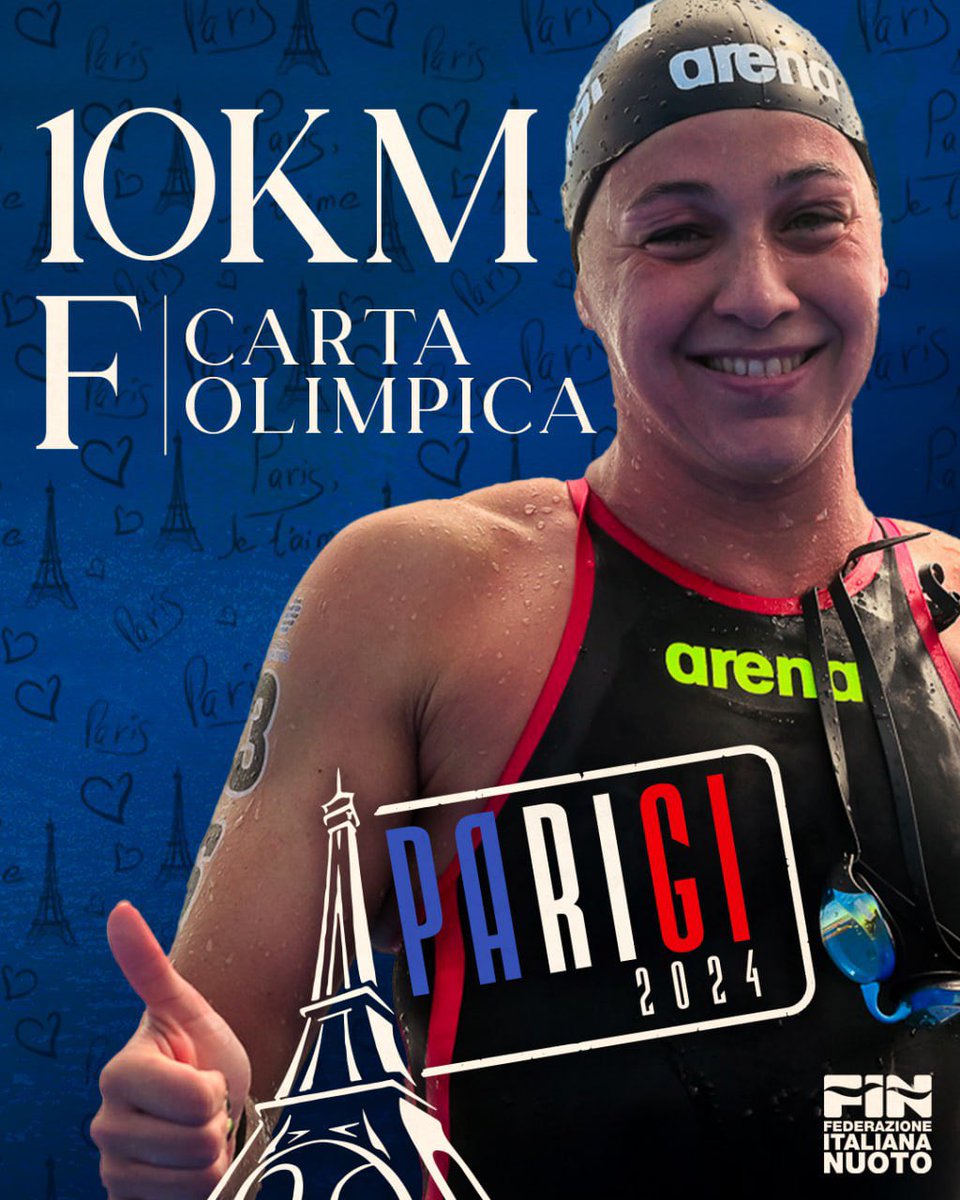 Arianna Bridi conquista la carta olimpica per la Federnuoto nella 10 km di nuoto in acque libere 🏊
L’azzurra si piazza ottava ai mondiali di Doha 🇶🇦
.
.
#azzurri #openwater #acquelibere #worldchampionship #AquaDoha2024 #doha2024 #roadto #roadtoparis2024