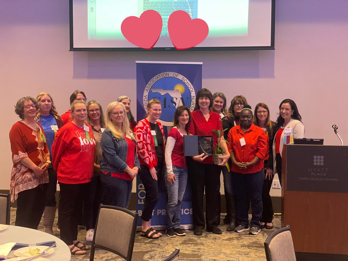 Lkern12's tweet image. Celebrating the Florida School Nurse of the Year, Julie Lovett from Pasco County. Congratulations 🎉@pascoschools #PascoProud #FASN2024 @fasnchatter @schoolnurses @pascoschools_