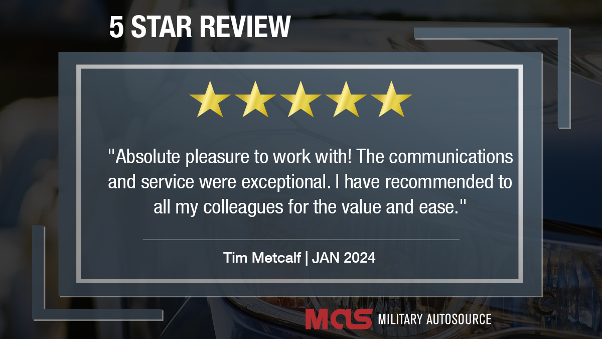 MilitaryAutoSrc's tweet photo. Many thanks to Tim Metcalf for this thoughtful five-star review. It means the world to us.
https://t.co/YPOhVXVwNW
#customersuccess #customerjourney #militaryautosource #militarycars https://t.co/meZBgVtE8l