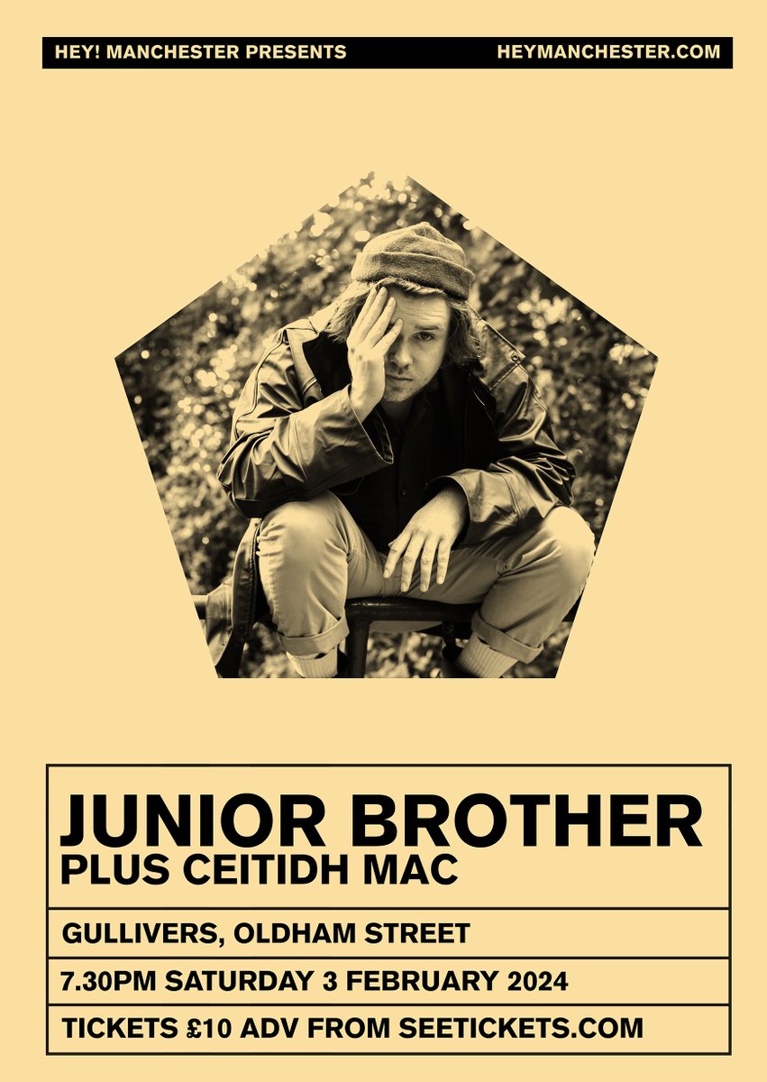 TONIGHT: We welcome County Kerry's @JuniorBrotherIE to @gulliverspub! Doors 7.30pm, @Ceitidh_Mac is on at 8pm and Junior Brother at 9pm. Advanced tickets still available, or pay on the door. Full info: heymanchester.com/junior-brother…