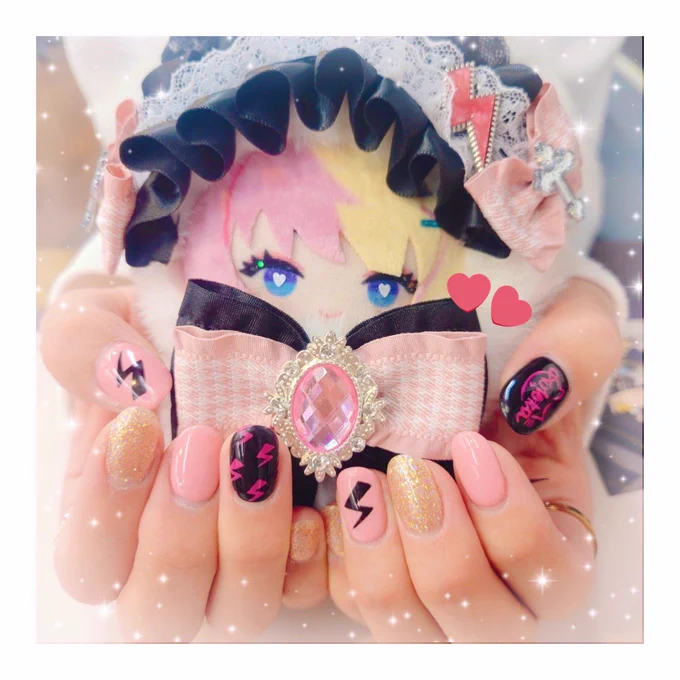 カフェの為にコトカちゃんネイルにした✧*。コトカぱぺもおでかけ仕様でめちゃ可愛い～#KotokaTorahime 
