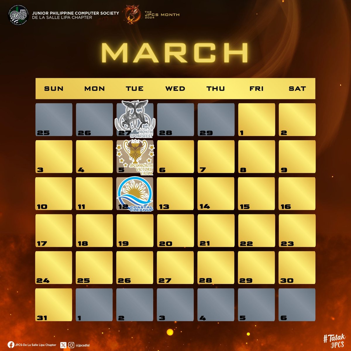 jpcsdlsl's tweet photo. JPCS Month 2024 is here, and the arena is set for a thrilling lineup!

Gear up for the Coastal Cleanup, – a quest to preserve our districts. On February 20, join the tech revolution in 'Let's GIT it' - a seminar on GitHub, a survival skill for the tech arena,— https://t.co/ffUugCJDV0