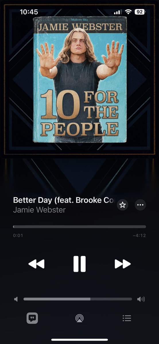 New favourite song ✌🏽
<a href="/JamieWebster94/">Jamie Webster</a> the new album is proper class.
#10forthepeople