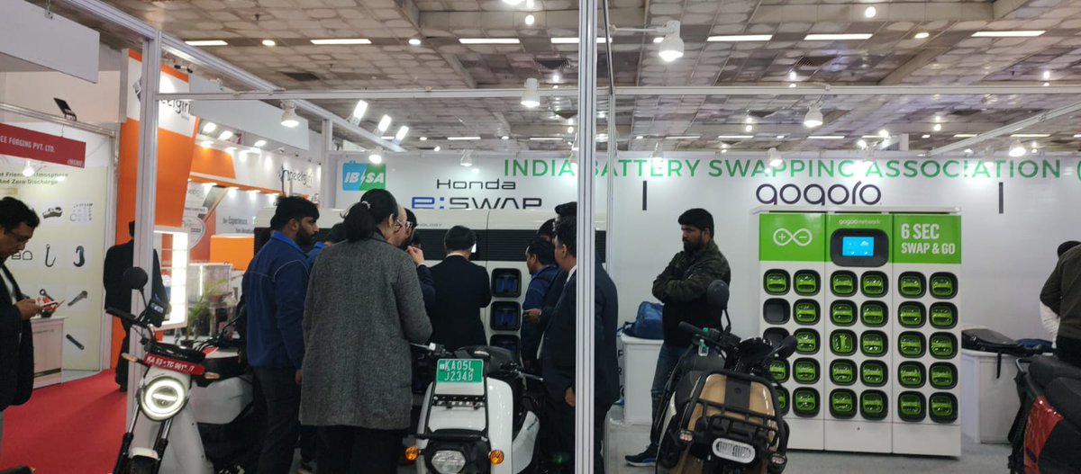 India Battery Swapping Association (IBSA) at Bharat Mobility Global Expo 2024

#IBSA #electricmobility #batteryswapping

@SUN_mobility @WeAreGogoro @Honda_eSwap