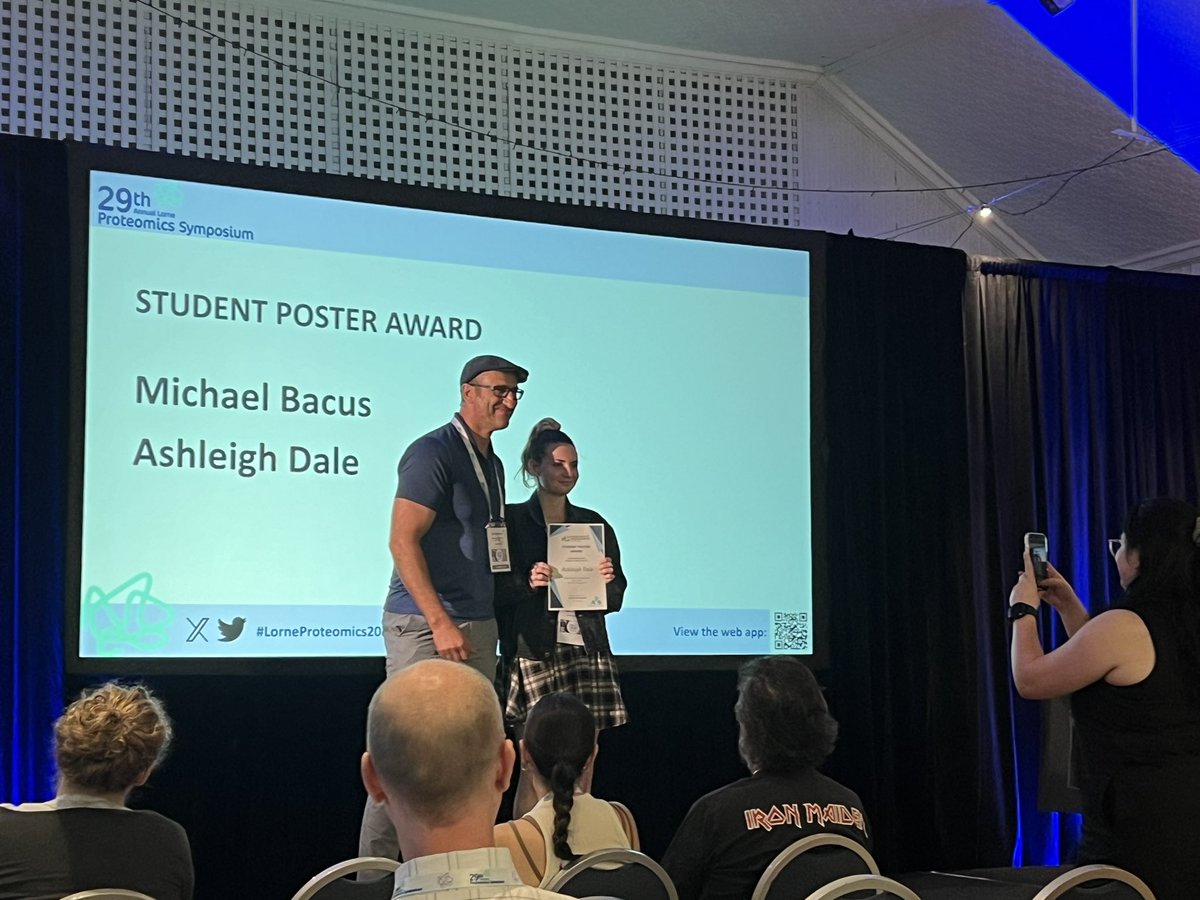 LorneProteomics's tweet photo. Congratulations to all of our award winners including @DrHeatherMurray, the Ken Mitchelhill award winner sponsored by @ShimadzuAusNZ. Our first career development award winner @mtandersen_lab, &amp; all of our SoAPS winners for their oral and poster presentations #LorneProteomics2024 https://t.co/ktdLt7bQC7