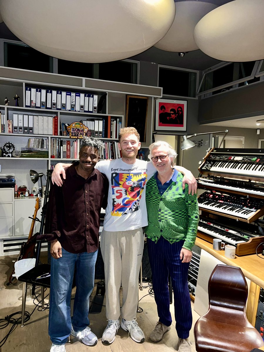 Great day in the studio yesterday with Tom and Joel. @TomMisch @jculpeppermusic