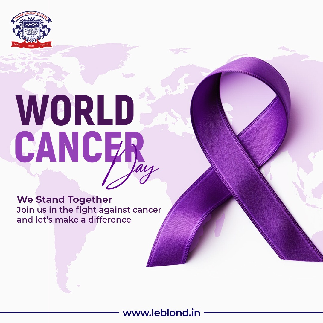 FatherLeblond's tweet photo. At Father LeBlond School, we stand united on World Cancer Day. Educating young minds about prevention, celebrating survivors, and fostering compassion.

#fatherleblondschool #WorldCancerDay #CancerAwareness #educatechildren #youngminds #prevention #CloseTheCareGap https://t.co/ODGdRQ9yUj