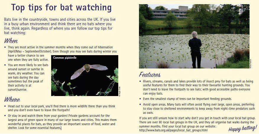 Bats are mostly hibernating now but if you're wondering where to do some bat watching when they wake up do check this page for some helpful tips: buff.ly/3ulMq2f . You could have bats right on your doorstep, you just need to know where/when to look buff.ly/3OxuKaH