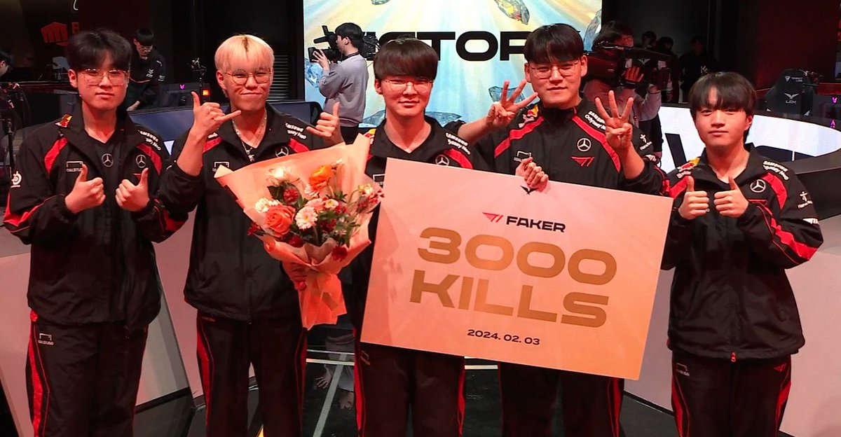 Caedrel's tweet photo. Faker 3000 Kills https://t.co/3fA83UsnEF