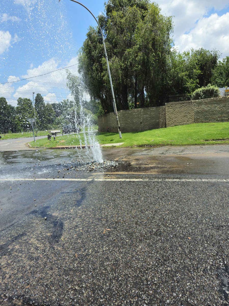 DeborahColdham's tweet photo. @JHBWater  water pouring out at 3rd Ave Linden near Tana Road https://t.co/rV6Gt11oth