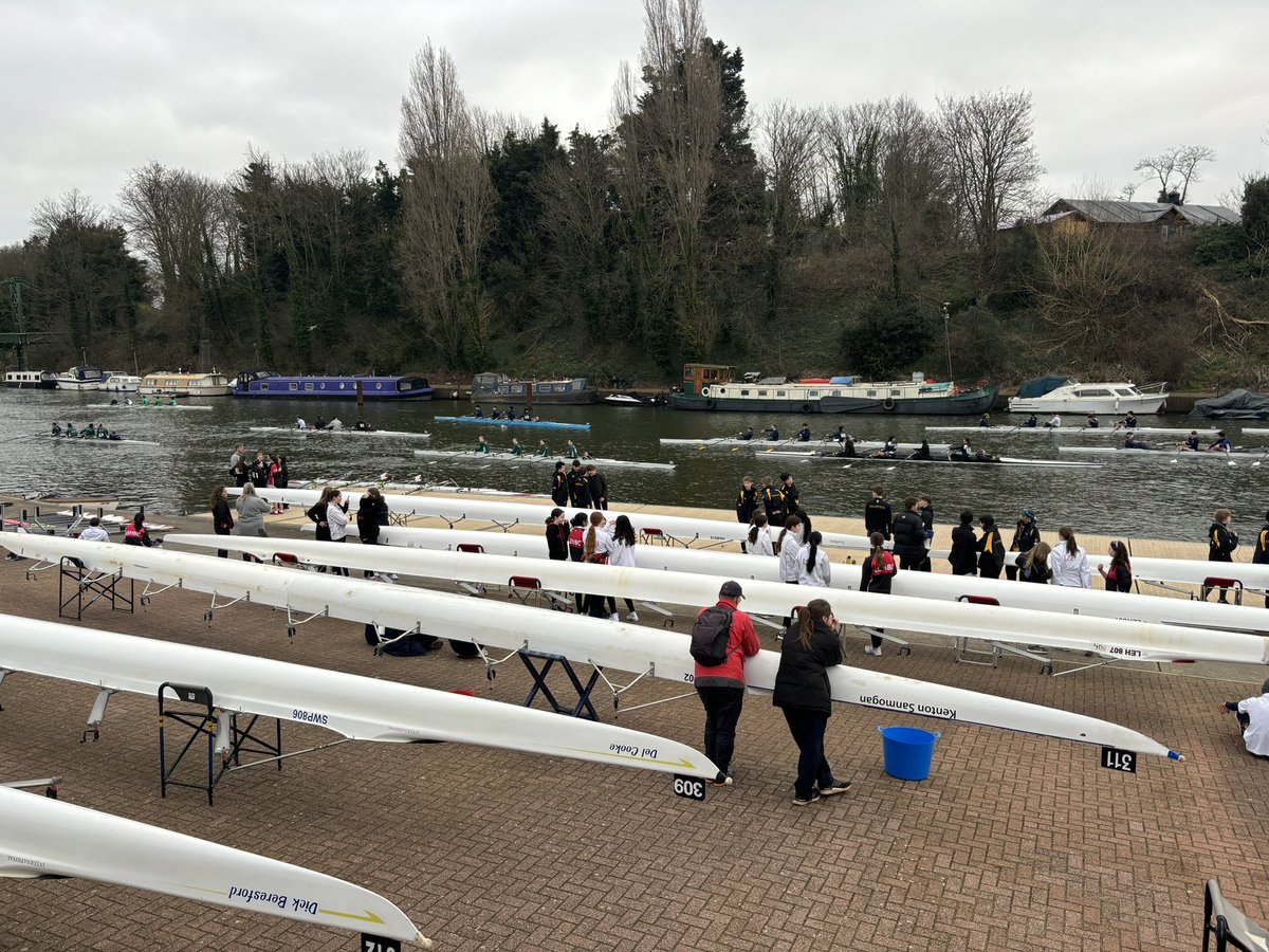 HamptonRowing's tweet photo. It’s the 2024 Hampton Fours and Eights Head today and we’re very much looking forward to welcoming around 2,000 young rowers from across the country for a great day of racing. #HamptonHead #HH24  #Rowing 🚣‍♂️ https://t.co/YrMtxg9dry