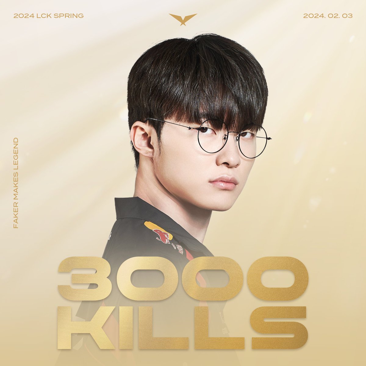 3956 days, 75 unique champions. @T1LoL Faker has become the first