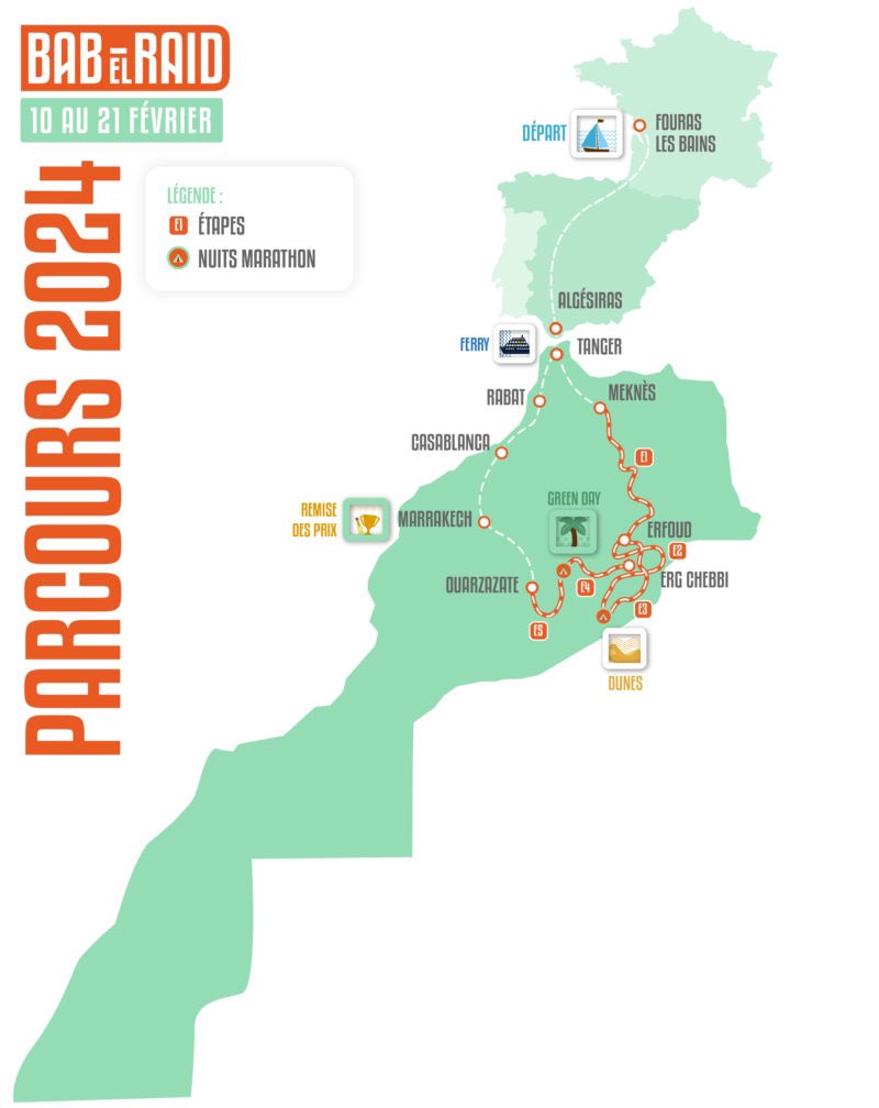 ZappaOMatic's tweet image. #BabelRaid: Route for the 2024 Babel Raid, a regularity rally that begins next Saturday.

Starts in France, goes through Spain and into Morocco. Runs from February 10 to 21.