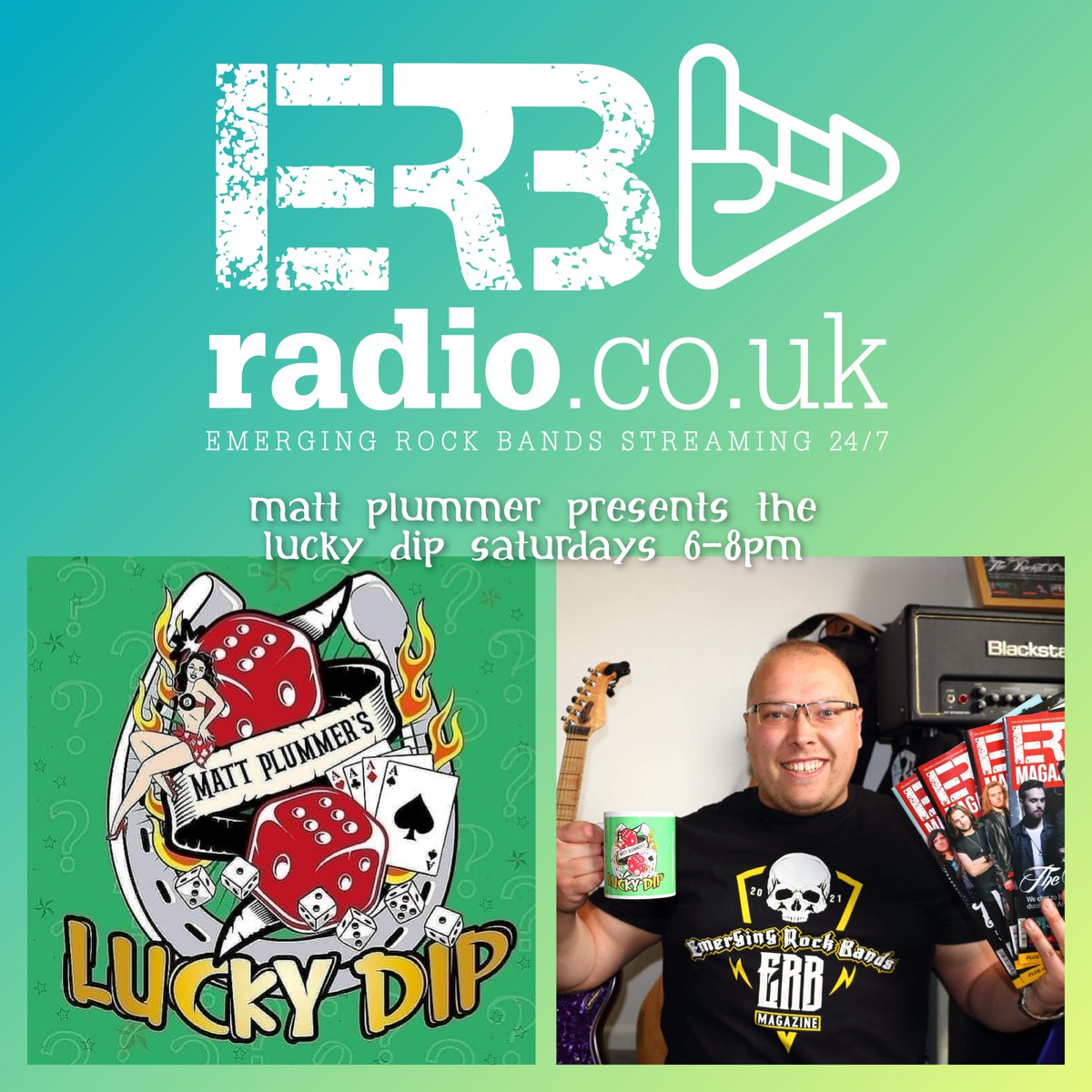 ERB Radio - This account has been archived (@erb_radio) on Twitter photo Matt is back after his week off! #TheLuckyDip 6pm
#IventHorizon | <a href="/SonsLibertyUK/">Sons of Liberty</a> | <a href="/egobandnis/">Ego (band)</a> | #ShadowEmpire | <a href="/bawl_the/">The Bawl Slant</a> | #TheWord66 | #Timson | #Grindhouse | <a href="/nightthievesuk/">NIGHT THIEVES</a> | #Midline | #Cave | <a href="/ShotgunMistress/">Shotgun Mistress</a> | #ScienceMadeUsRobots | #WhiteTyger | <a href="/paralandra_rock/">Paralandra</a> Matt is back after his week off! #TheLuckyDip 6pm
#IventHorizon | <a href="/SonsLibertyUK/">Sons of Liberty</a> | <a href="/egobandnis/">Ego (band)</a> | #ShadowEmpire | <a href="/bawl_the/">The Bawl Slant</a> | #TheWord66 | #Timson | #Grindhouse | <a href="/nightthievesuk/">NIGHT THIEVES</a> | #Midline | #Cave | <a href="/ShotgunMistress/">Shotgun Mistress</a> | #ScienceMadeUsRobots | #WhiteTyger | <a href="/paralandra_rock/">Paralandra</a>