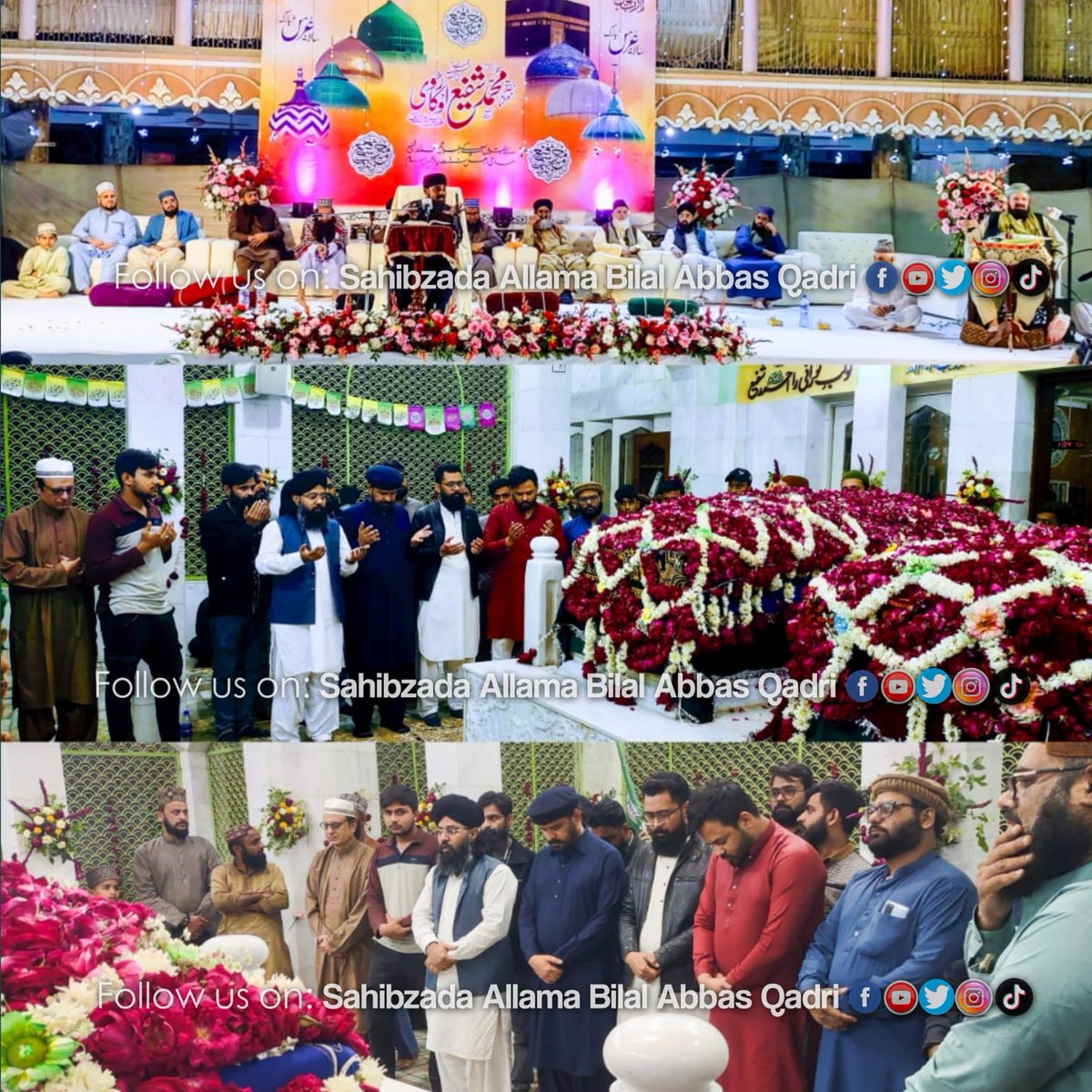 نائب سـربـراہ پـاکـسـتـان سـنـی تـحـریـک صـاحـبـزادہ عـلامـہ بـلال عـبـاس قـادری نے گلزار حبیب مسجد میں مولانا شفیع اوکاڑوی رحمۃ اللّٰه علیہ کی عرس کی تقریب میں شرکت کی اور مزار مبارک پر حاضری دیکر فاتحہ خوانی کی