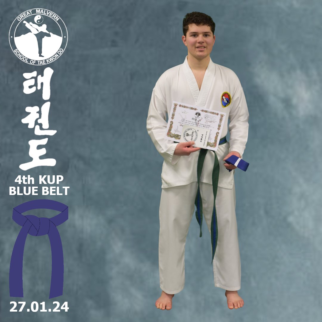 TaeKwonDoAutist's tweet photo. Congratulations on your promotion to 4th Kup Blue Belt. https://t.co/LXwPfrVZKX