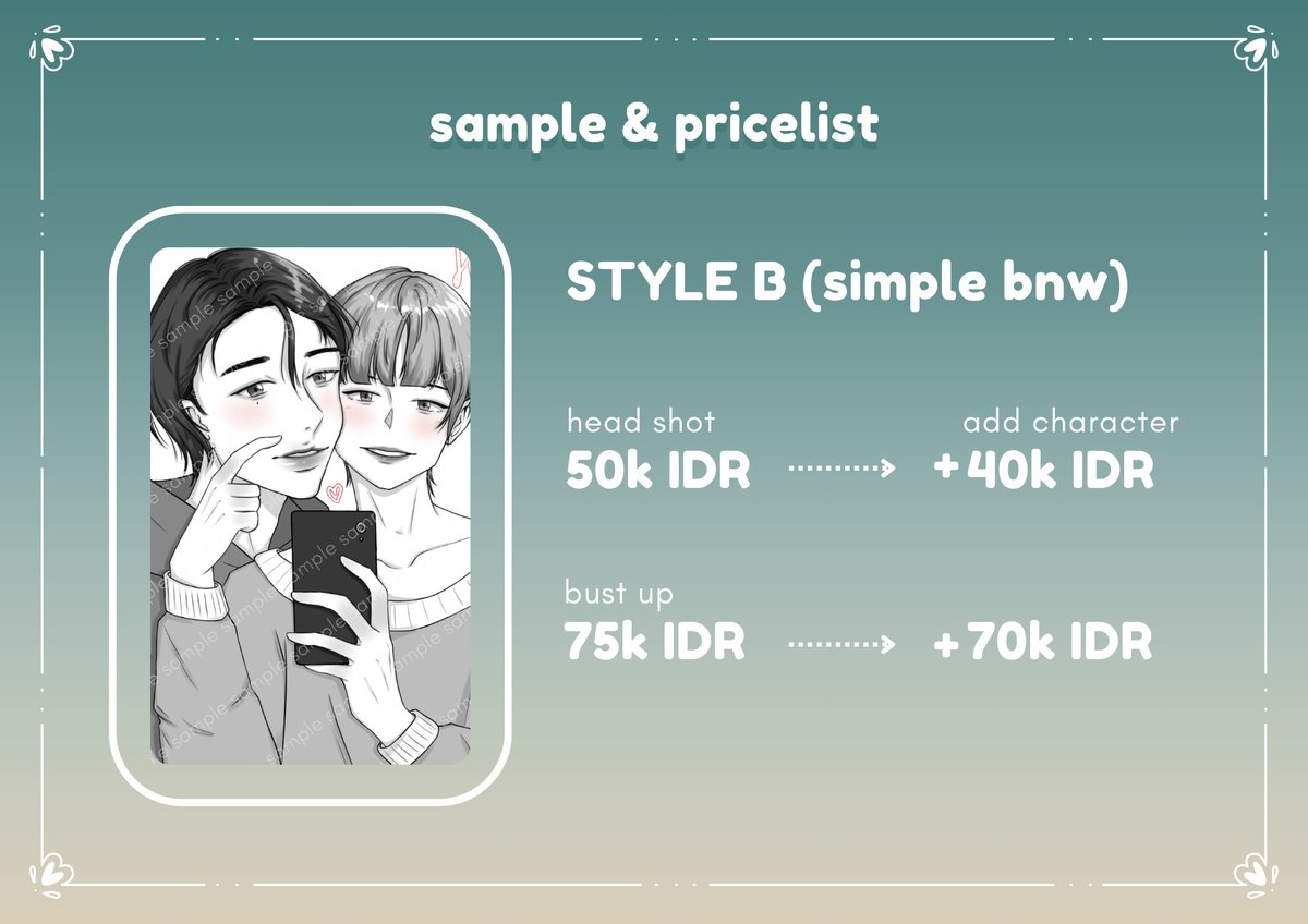 dwimskyy's tweet photo. [ Rt's and like are very appreciated ~ ! *ੈ° 🤍 ]

Hellooo! finally I'm opening my first art commission for local only~ 🇮🇩
Jika kamu berminat untuk order dan ingin tanya-tanya, DM ajaa ya!
Thank you 🤍

#artcommission #opencomissions #comissionsopen #artidn #zonauang https://t.co/z3HaA8vHzf
