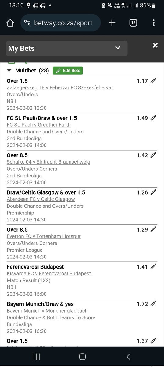kingpunter10's tweet photo. I just placed a bet with Betway. Tap here to copy my bet or search for this booking code in the Multi Bet betslip X67AC83F0 https://t.co/Xf9a3LnLMI https://t.co/c79SCalHOX