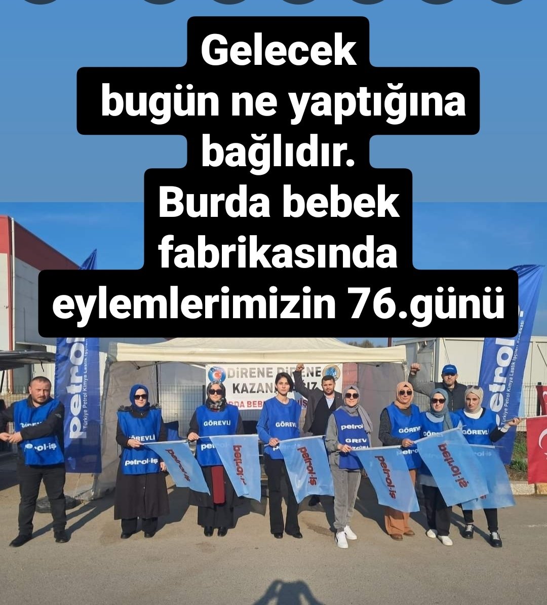 direnisi21869's tweet photo. #Burdabebekdirenişi
Haksızlıklara, Mobinglere, ücret dengesizliklerine Karşı, Yılgınlık yok Mücadeleye Devam
Direnişimizin 76.gününde
DİRENE DİRENE DİRENİŞTEN ZAFERE...
✊✊✊
#Burdabebek
#Weebayb
#Bebsi
#PetrolişDüzceŞubesi https://t.co/Da49GutfUM