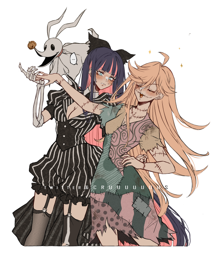 アナーキー・ストッキング 「Panty & Stocking x The Nightmare Before 」|Criis-chan 🌸のイラスト