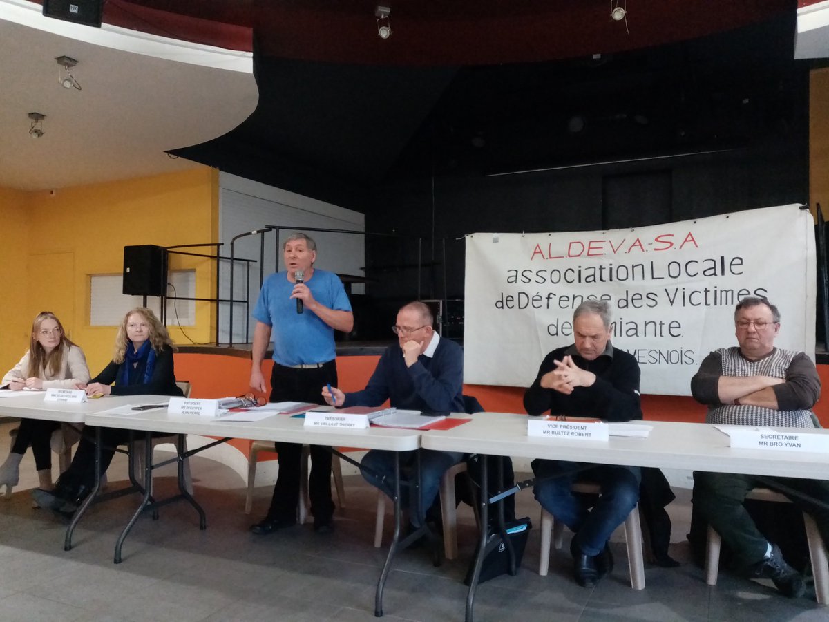 JulienPoix's tweet photo. À #Leval pour l'assemblée générale de l'ALDEVA qui défend les victimes et malades de l'#amiante en Sambre-Avesnois. L'association gère des centaines de dossiers chaque année. Une action indispensable. Le combat continue pour l'éradication de ce fléau. https://t.co/ZJc0TZH07Q