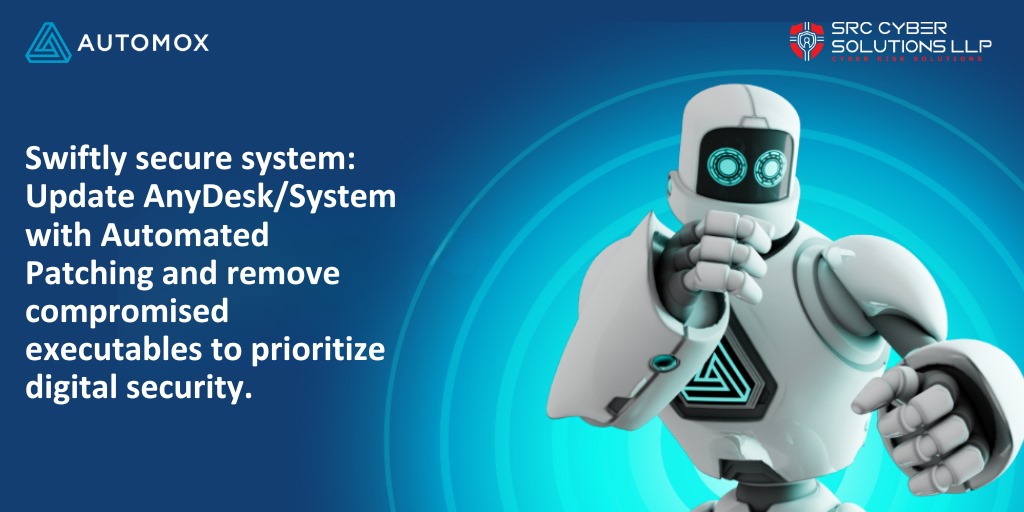 SRCCyber's tweet image. Act swiftly to secure your systems as #AnyDesk faces a compromise. Utilize our #AutomatedPatching solution to immediately update AnyDesk and mitigate vulnerabilities by running the #AUTOMOX #Worklet.
To Know more: srccybersolutions.com/blog/automated…