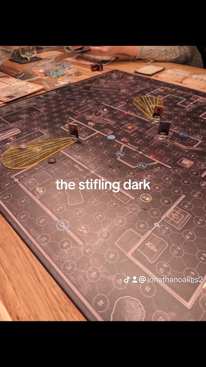 First playthrough of The Stifling Dark and loved it. Being the survivors seems like every turn the odds were stacked against you but coming up with ways to survive was great. I think it's a better hidden movement game than Whitechapel. #thestiflingdark #boardgames