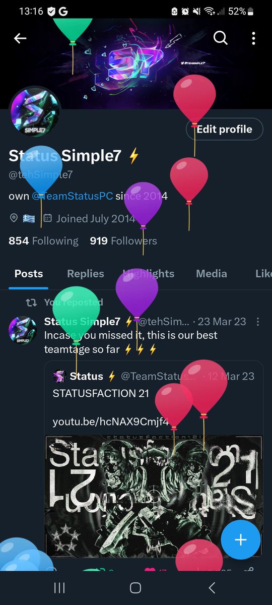 Status Simple7 ⚡ tweet media