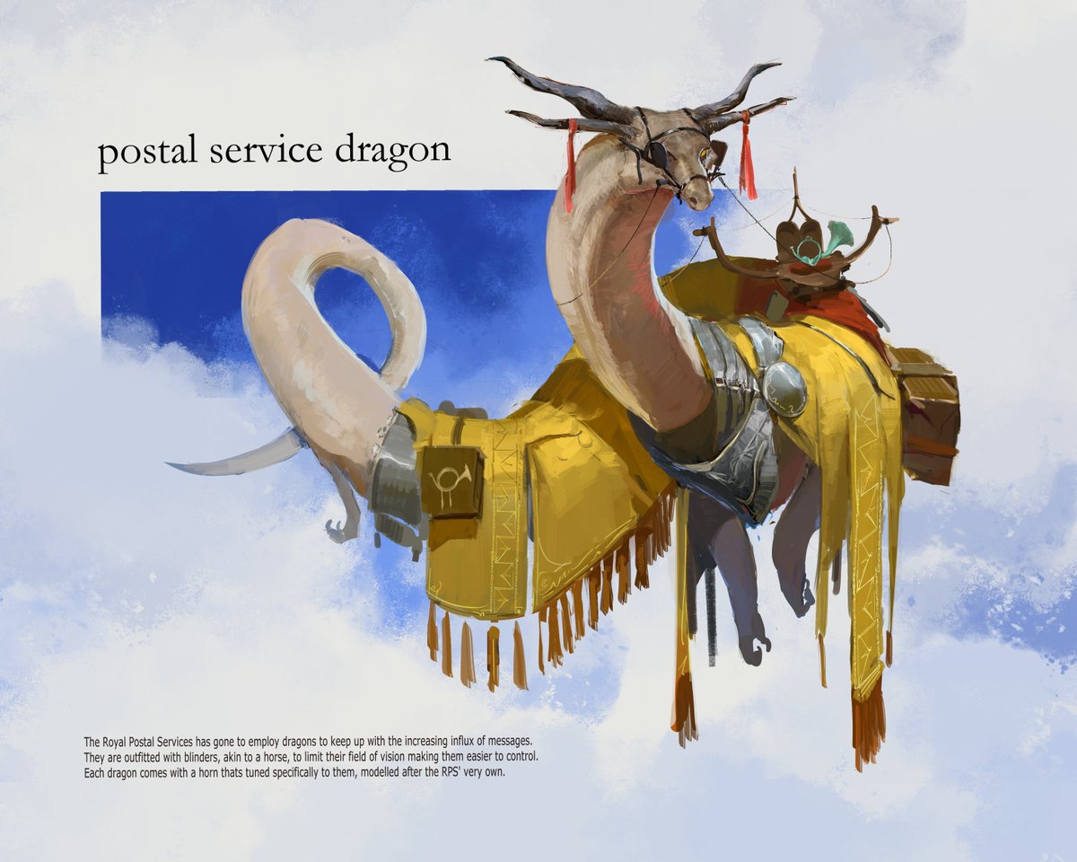Postal Service Dragon
#digitalart  #conceptart