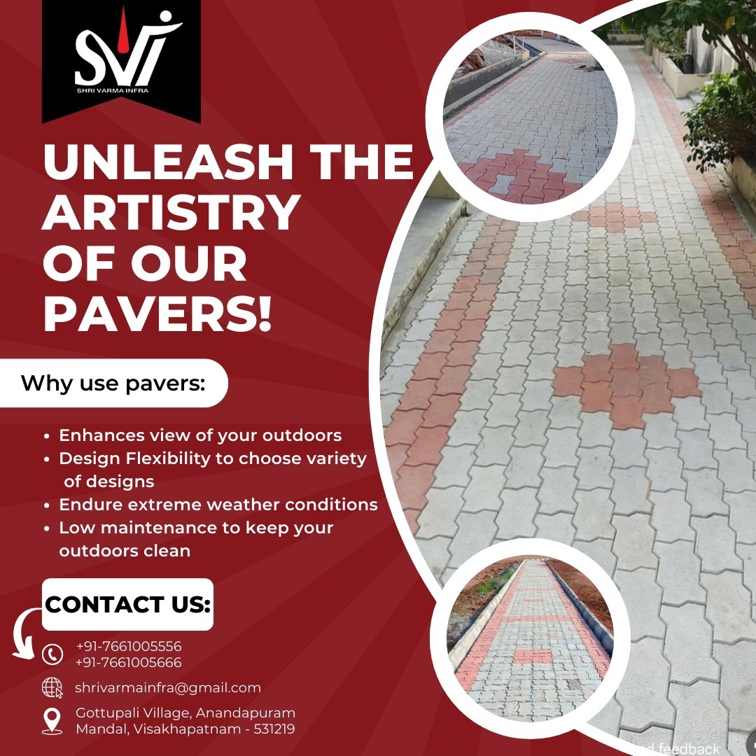 Shrivarmainfra's tweet photo. Elevate your outdoors with the Artistry of our Pavers! πβ¨ Why choose pavers? Let us show you the way!
Contact us now!
π± +91-7661005556, +91-7661005666
π Location: Gottupali Village, Anandapuram Mandal, Visakhapatnam
#PaversArtistry #OutdoorDesigns #EnhanceYourSpac https://t.co/DlwodPvKI0
